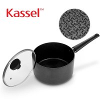 [Kassel] 카셀 블랙 엠보 IH 인덕션 편수냄비 18 cm