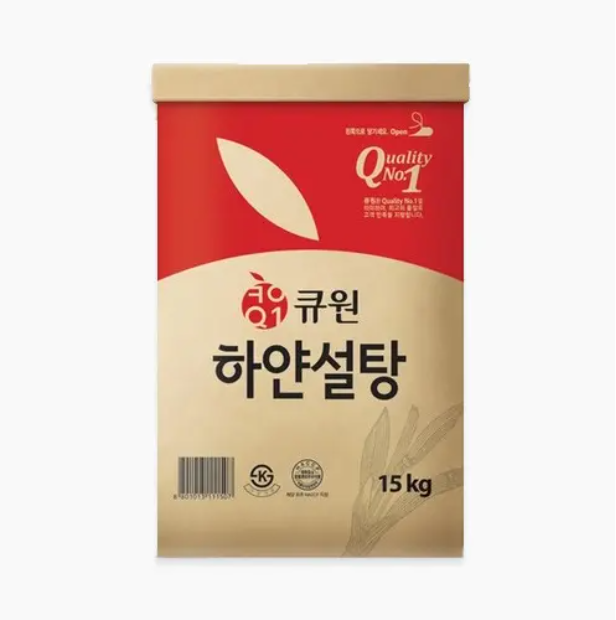 큐원 하얀설탕/백설탕 15kg, 1개