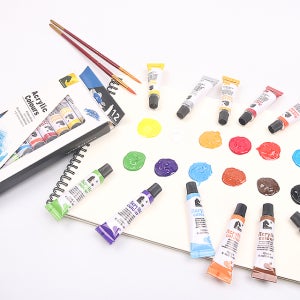 아크릴물감 12색 12ml 아크릴재료 전문가용물감