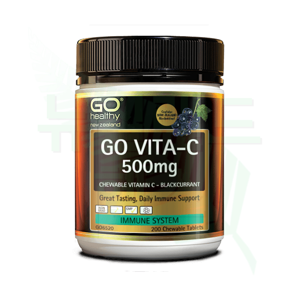 [뉴질랜드] <b>고헬씨</b> 비타-C 500mg 블랙커런트 츄어블 200정