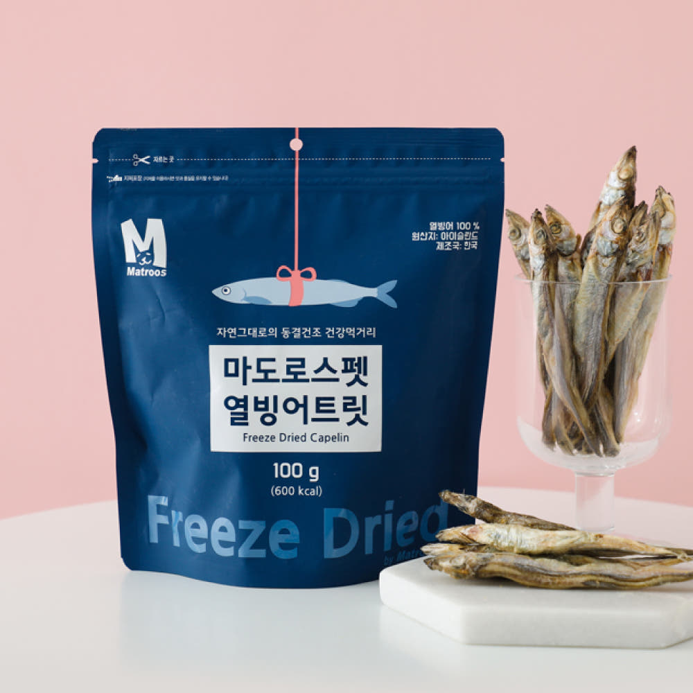 마도로스펫 열빙어트릿 100g
