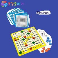 러닝리소스 1-100 수배열판 숫자판 1-120 숫자 교구 활용서