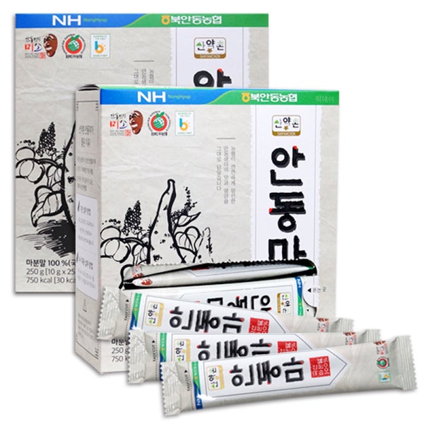 산약촌 북안동 농협 마 안동 참마 가루 분말 스틱 2박스 꿀3