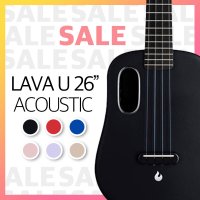 [썸머세일] 라바 우쿨렐레 26 인치 어쿠스틱 / LAVAU Acoustic 26Inch 6가지 색상 LAVA UKULELE 어쿠스틱 라바U