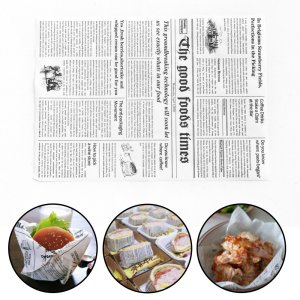 유산지 노루지 샌드위치 포장지 왁스페이퍼 흑백신문 20매