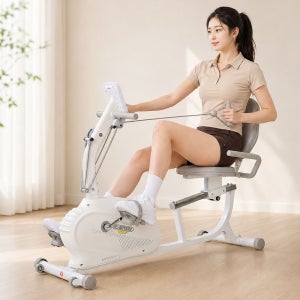 로베라 좌식 실내 자전거 V-70 로프장착 전신 운동기구