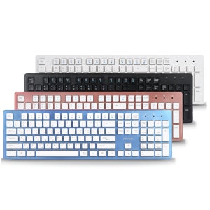 아이리버 IR-K2000 아이솔레이션 유선 저소음 키보드 (키스킨 포함) 블랙, 멤브레인