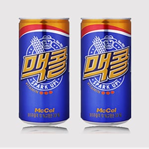 맥콜 190ml 30캔 2박스 묶음 60캔 미니 캔음료 업소용 음료수