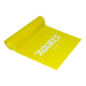 AOLIKES 운동용 고무밴드 운동 탄력 라텍스 스트레칭 튜빙 자세교정 요가 밴드 7단계 160x12(level1 옐로우)