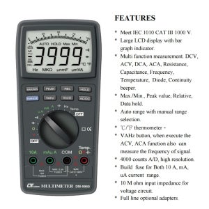 DM-9960 멀티미터 1000V용 전기계측기 DM9960