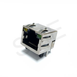 FX-W-097 LED YG RJ45 모듈러 잭 8P8C