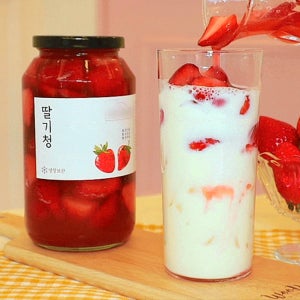 규린이네 딸기청 수제청 과일청 선물세트 국산 생딸기 라떼 카페 납품 500g