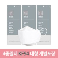 라이톰 늘푸른 KF94 황사 방역 미세먼지 마스크 화이트 대형 / 보뗌므 핸드닥터겔 휴대용 손소독제