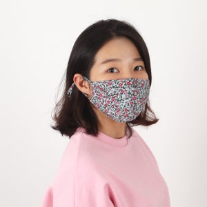 입체 3 겹 국산 자외선 차단 코로나 황사 면 패션 꽃 마스크