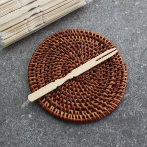 두날포크 2만개 우드두날포크 친환경 일회용 테이크아웃 닭강정 디저트 배달 포장