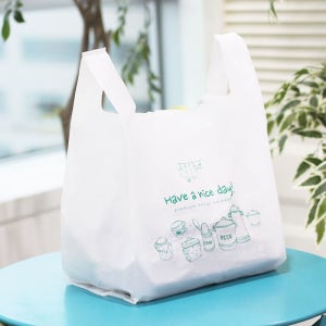 배달봉투 HND 비닐봉투 음식점 도시락 포장용 대(315)손잡이, 1000매, 1개