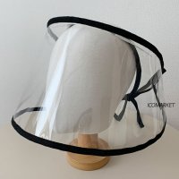 남녀공용 코로나모자 방역 모자 예방 안면보호 우한 바이러스 투명 마스크 비닐