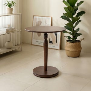 베스티 사이드 티테이블 거실 원목 미니 간이 원형 카페 식탁