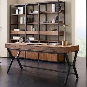 카루쏘 멀바우 서랍책상 1800 컴퓨터 데스크 서재 테이블 중 고등 학생 긴 큰 공부