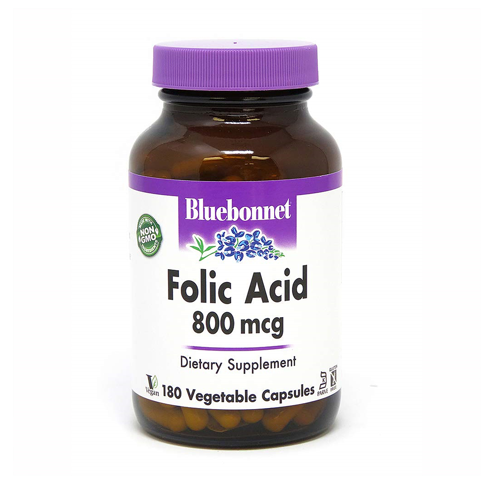 BlueBonnet 블루보넷 <b>엽산</b> 영양제 800mcg 식물성 180정