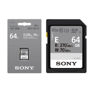 소니 SF-E64/T1 UHS-II V30 R270/W70 64G SD카드