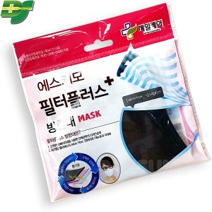 에스키모 필터플러스 방한대 (검정) 마스크 1개