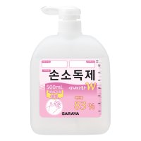 손소독제 손소독에탄올 의약외품 살균 사니사라 겔타입 500ml