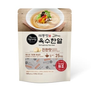 해통령 육수한알 코인육수 진한맛 100g 25개입