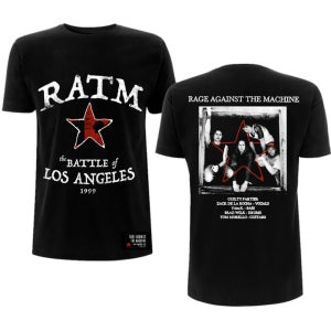 [2XL 국내배송] 공식 RAGE AGAINST THE MACHINE RATM 레이지 어게인스트 더 머신 Battle Star 반팔 티셔츠