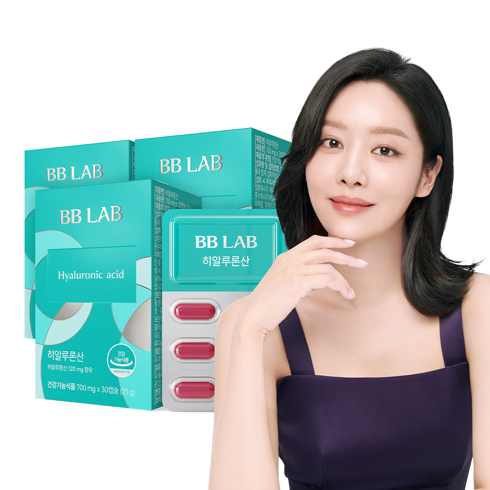 비비랩 먹는 히알루론산 영양제 피부 30캡슐, 3개