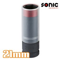 소닉 1/2인치 임팩휠너트소켓(크롬) 21mm 3310721 타이어복스 임팩롱복스알