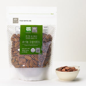 유기농 구운 아몬드 340g