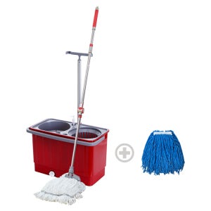 마통이 회전마포걸레 통돌이 세척기+극세사 리필 걸래 2종 대걸레 짤순이 밀대 마대 탈수기