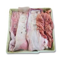 (배터짐)횡성 한우 막내장1kg 곱창 천엽 선지 대창 머리 사골 도가니 우족 사태 양지