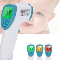 (해외)디지털 온도계 적외선 베이비 아기,어린이, 성인 비 접촉 이마 몸 표면 온도계,체온계 lcd termometro 온도 측정기