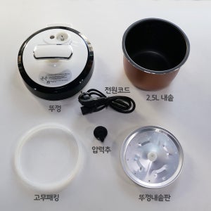 [전기압력솥 멀티쿠커 소모품] 압력솥 + 저당밥솥 겸용 2.5L(4인용) 패킹, 압력추, 전원코드, 내솥판, 압력밸브, 압력밸브실리콘 - 퀵팟 전기압력솥 멀티쿠커