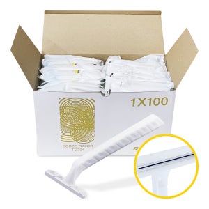 도루코 2중날 일회용면도기 1박스(100개입) TD 704-1P