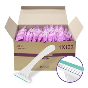 도루코 3중날 일회용면도기 1박스(100개입) TP 901-1P