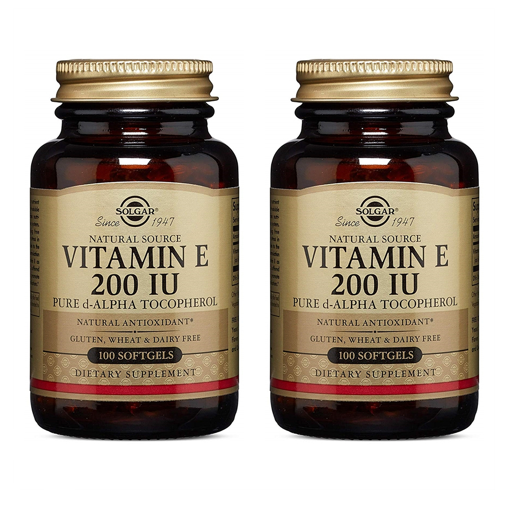 솔가 <b>비타민</b> E 200 IU 100정 2병 <b>알파 토코페롤</b> Solgar - Vitamin E 200 IU Pure d-Alpha,100 Softgels fat