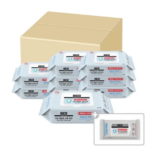 리꼬 데일리 소독티슈 60매 9개 (한박스)