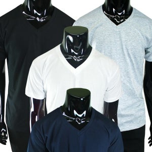 브이넥반팔티 레이어드 기본흰색면티 단체티