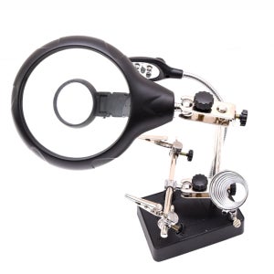 확대경 납땜작업대 PCB 받침대 납땜 집게 거치대 인두 스탠드