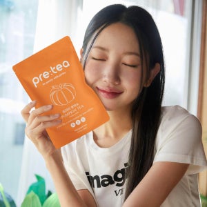 프리티 호박수 물 붓기 만으로 마시는 차 임산부 출산 성형 후 카페인 없는 제로 티 1세트