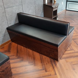 B23 낮은 양면 붙박이소파 업소용 벽소파 식당 카페 휴게실 1000mm