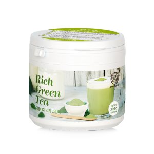 더블데이 / 리치 그린티 홈카페 300G/ 유기농 제주산 녹차 라떼 프라페 파우더 분말 가루 베이스 재료