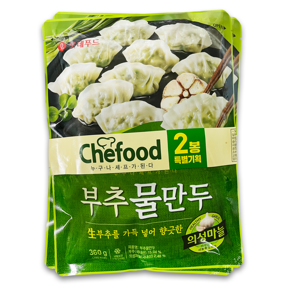 롯데푸드 의성마늘 부추 물만두
