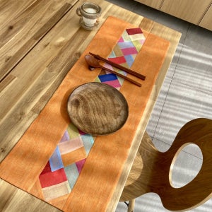 색동 모시 전통 조각보 테이블 러너(숏버전)