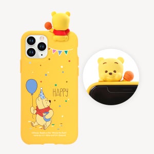 디즈니 곰돌이 푸 피규어 컬러젤리 핸드폰 케이스 아이폰 11 프로 맥스 파티