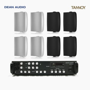 4채널 앰프 SR-450D + 탄노이 DVS4 벽부형 스피커 8개 TANNOY 매장 카페 음향패키지