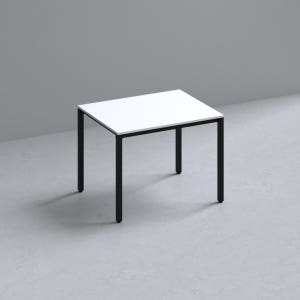 209애비뉴 제로데스크 1000x800mm, 화이트상판+블랙프레임
